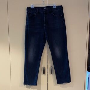 Gap mid-rise straight leg button fly jeans — 31